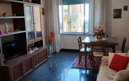 SESTRI – VIA LODOVICO CALDA VANI 5, MQ.65, ASCENSORE, BALCONE VISTA MARE